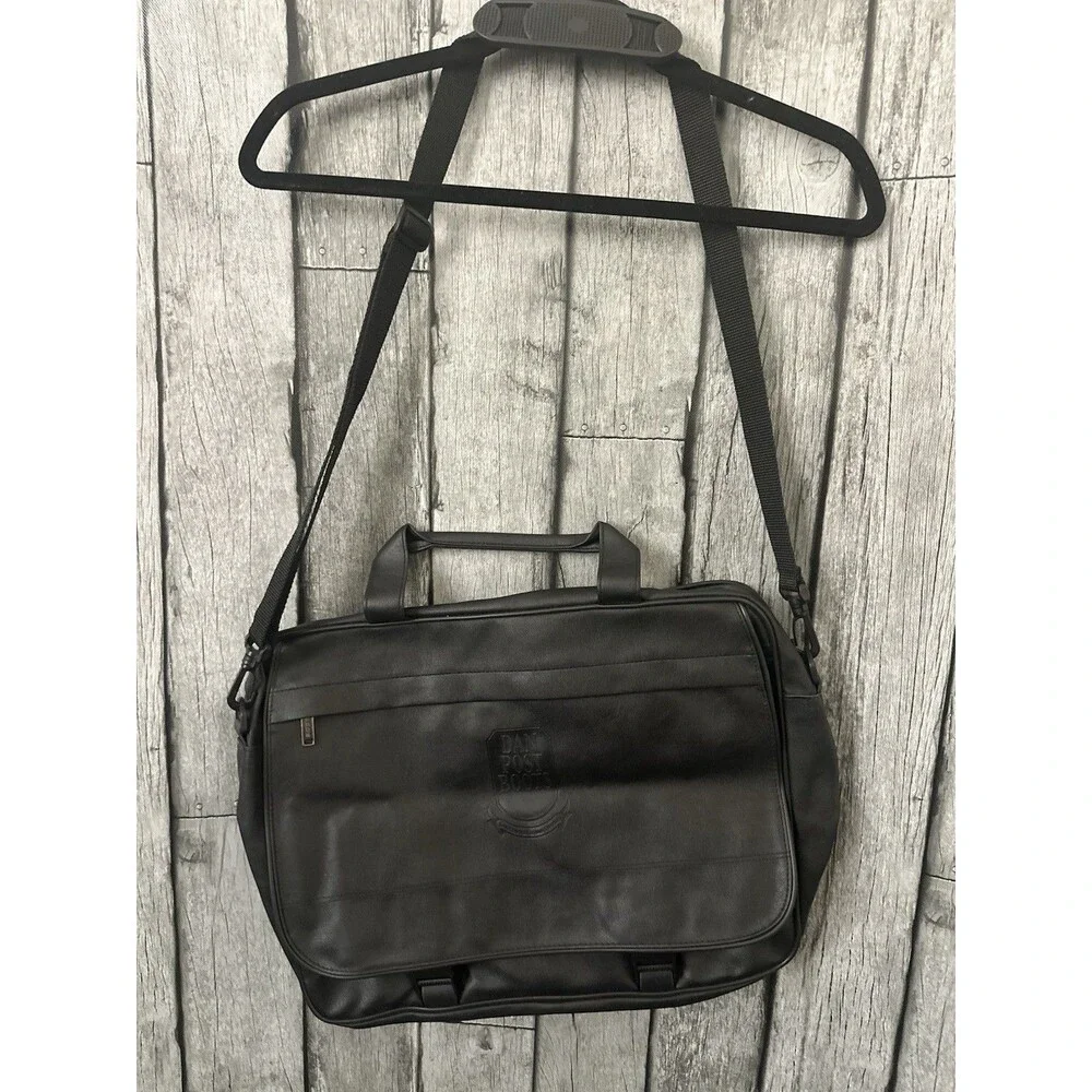 Dan Post Messenger Bag Black Leather
